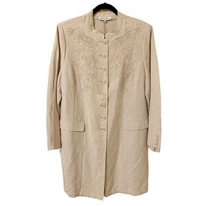 NEW Stunning Michel Antoni Collection Dress Gorgeous Linen Dress Size 16